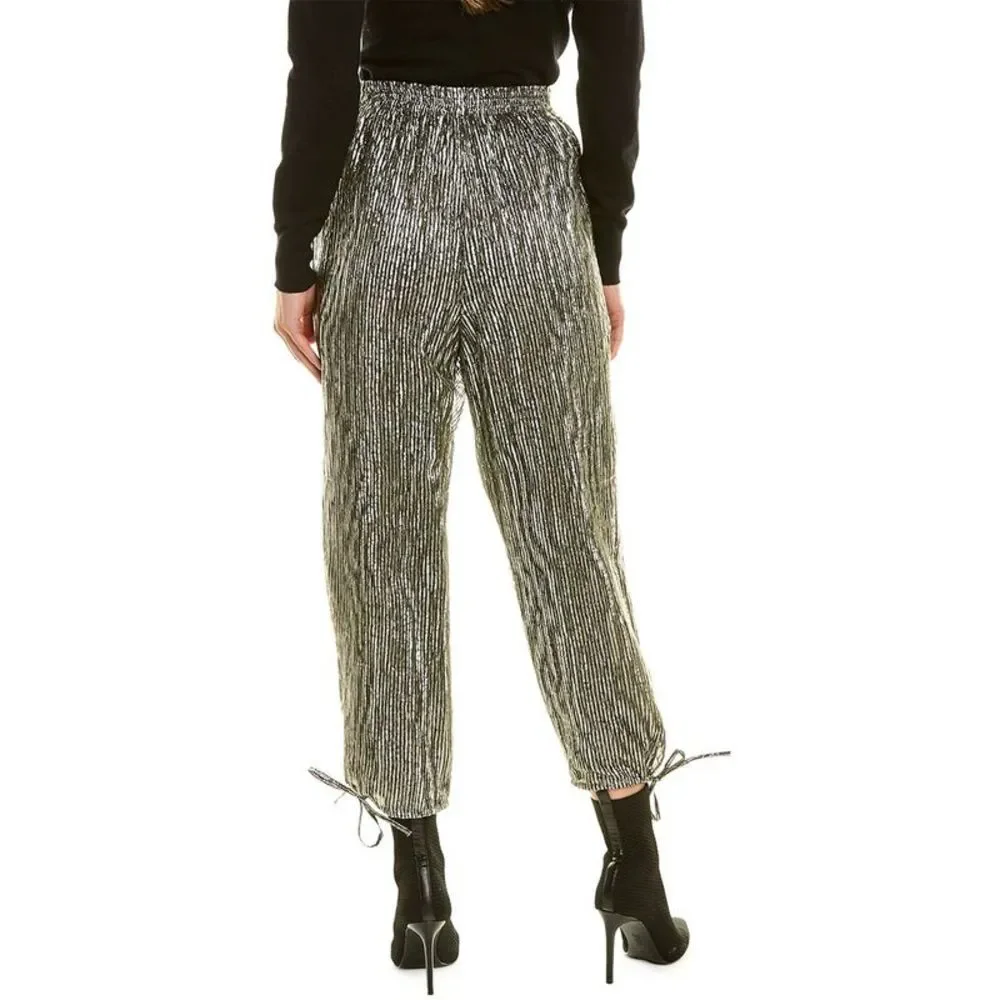 Tory Burch Crinkle Stripe Pant - Picture 2 of 3